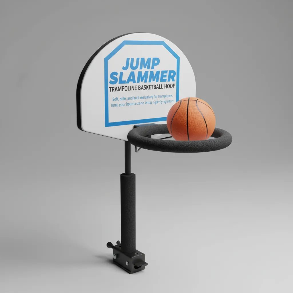 Jump Slammer Trampoline Basketball Hoop