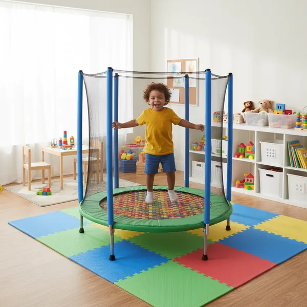 img of Toddler-Safe Bouncing: How to Create a Kid-Friendly Trampoline Zone